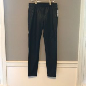 NWT Black faux leather pants